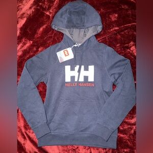 🆕 Helly Hansen Navy Blue Women’s XS Pullover Hoodie Sweatshirt New with tags